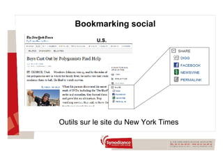 Bookmarking social Outils sur le site du New York Times 
