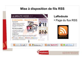 Mise à disposition de fils RSS LaRedoute Page du flux RSS 