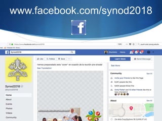 www.facebook.com/synod2018
 