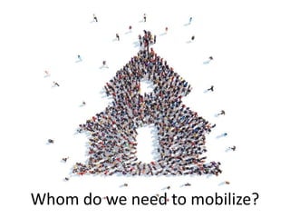 Whom do we need to mobilize?
 