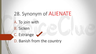 Synonym with Letter A | PPTX