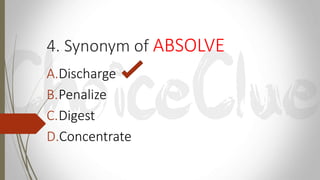 Synonym with Letter A | PPTX