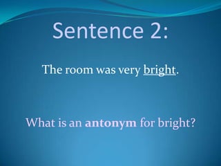 Vocab Lesson 2 Synonyms & Antonyms. antithesis Synonyms Opposite Reverse  Contrast contradictory Antonyms Same agreement. - ppt download