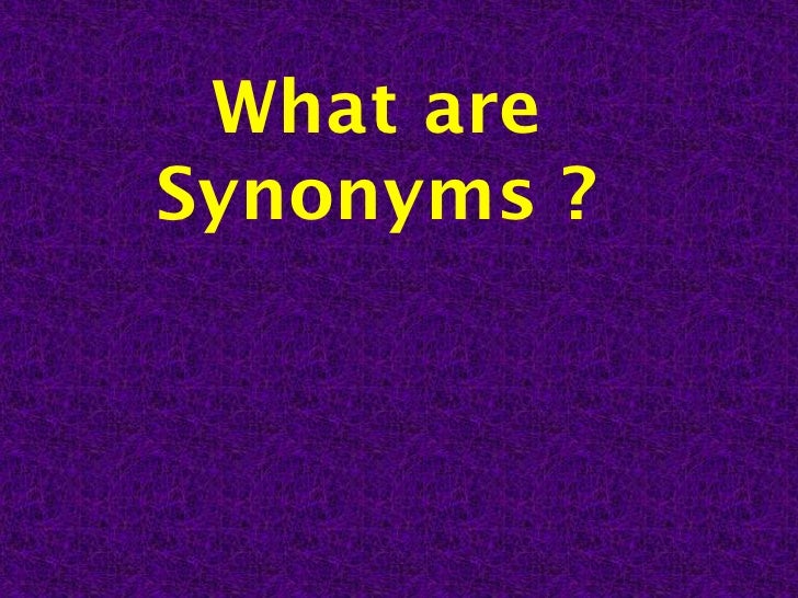 Synonym powerpoint
