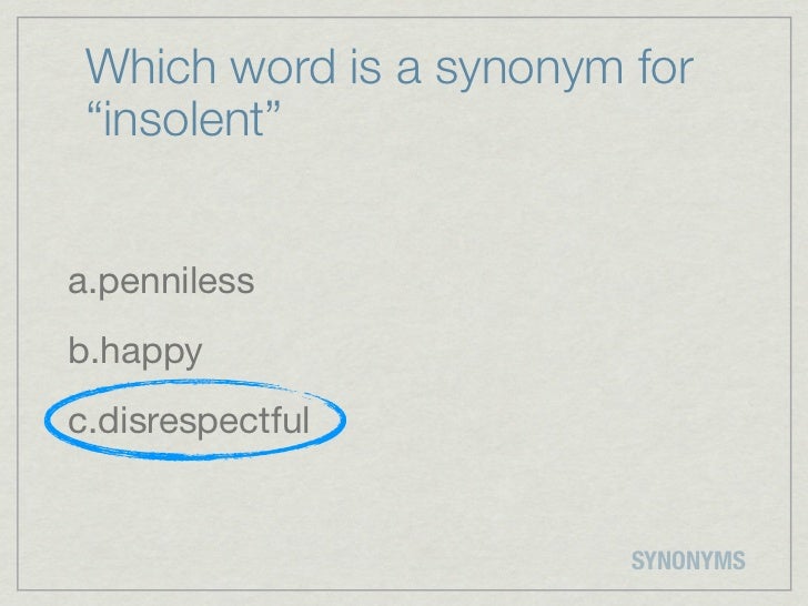Synonyms