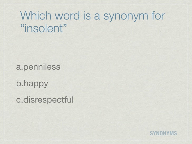 Synonyms