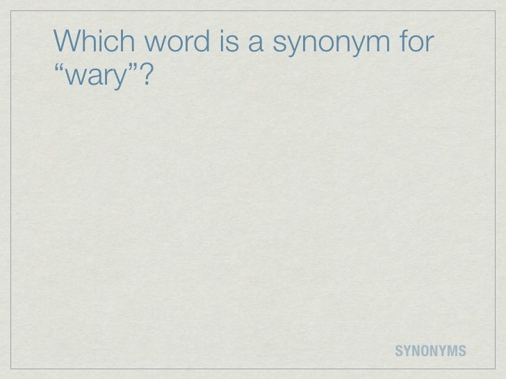 Synonyms Synonyms