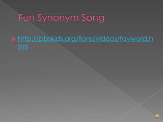    http://pbskids.org/lions/videos/favword.h
    tml
 