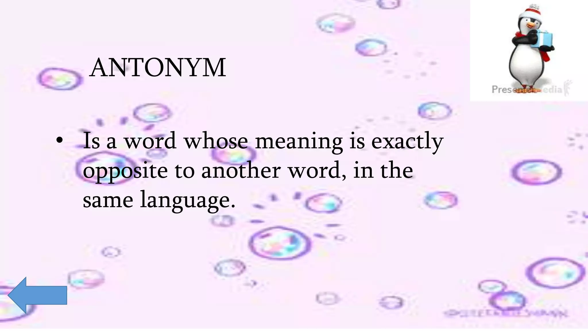 Synonyms and Antonyms | PPTX