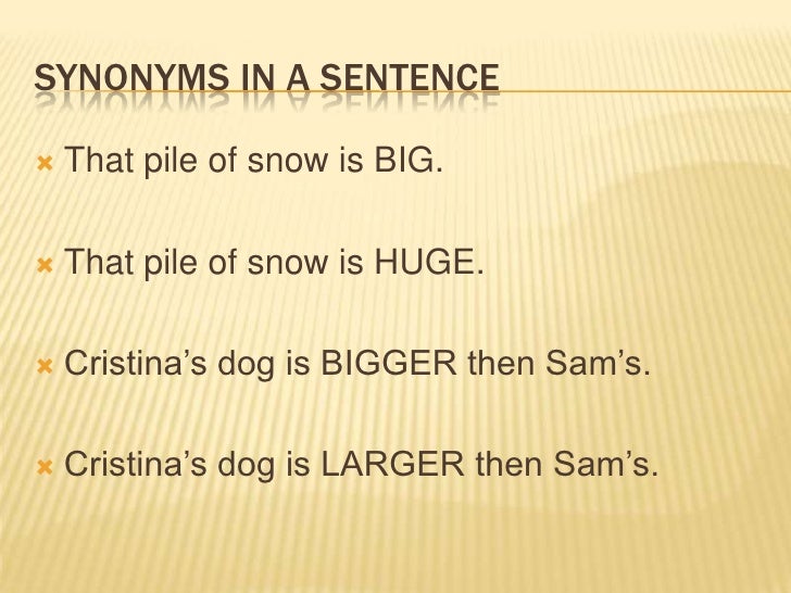 Printables Example Of Synonyms synonyms antonyms synonyms