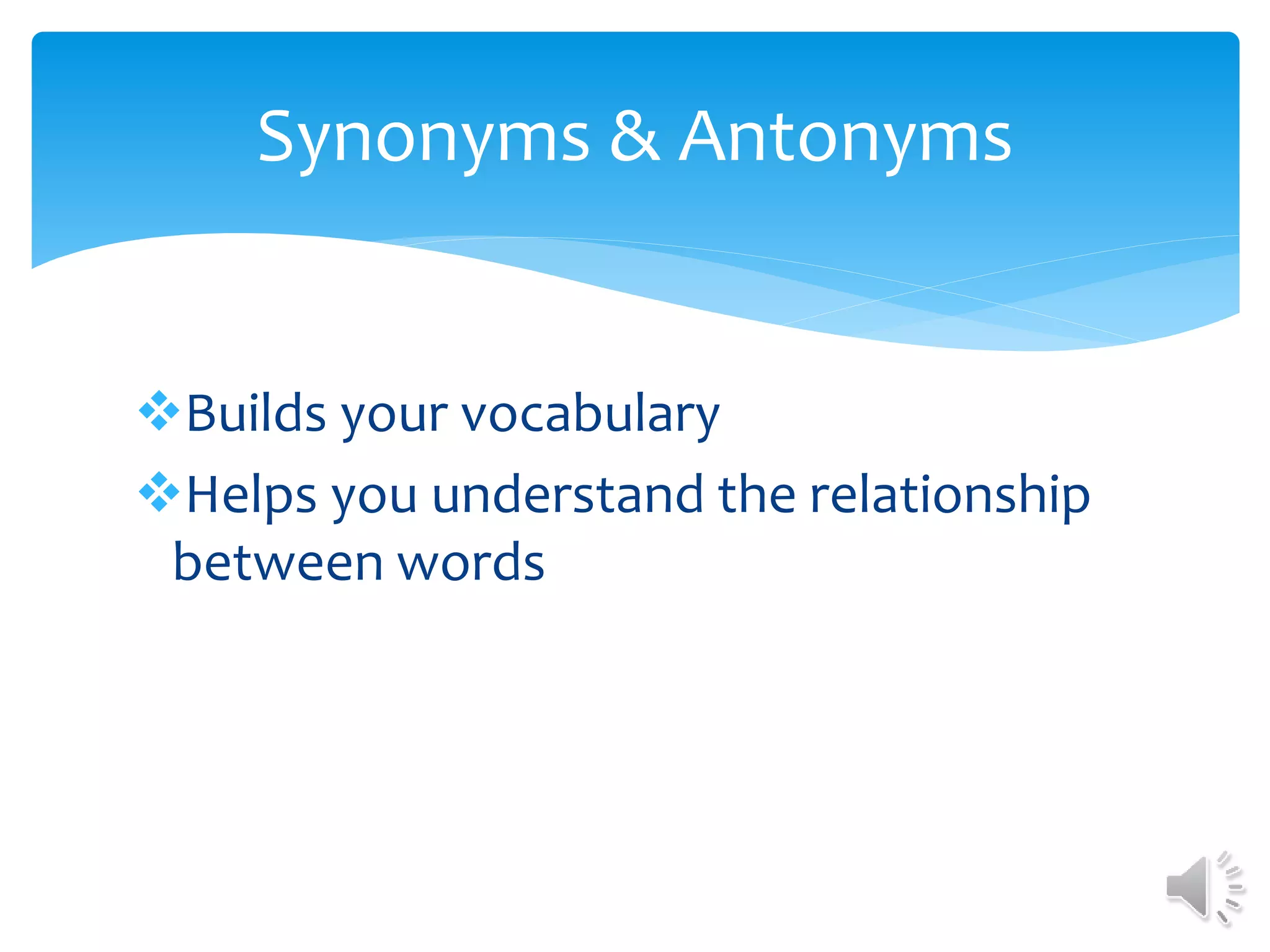 Own Synonymous Synonyms & antonyms wagner | PPT