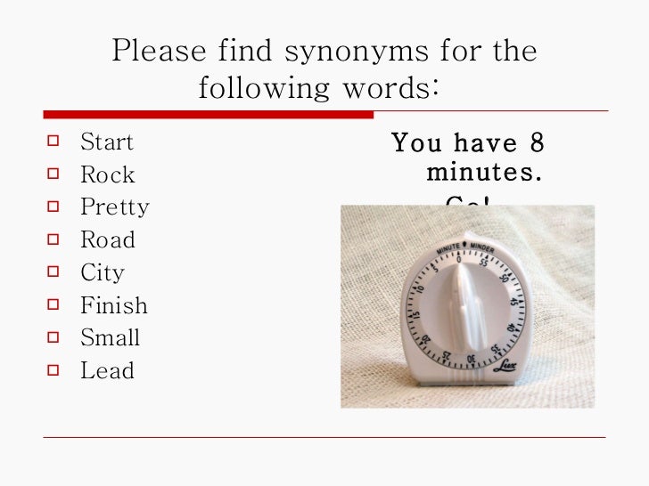 Synonyms power point