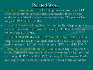 Synopsis On IMPLEMENTING SC-FDMA and OFDMA in MATLAB | PPT