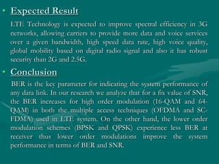 Synopsis On IMPLEMENTING SC-FDMA and OFDMA in MATLAB | PPT