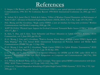 Synopsis On IMPLEMENTING SC-FDMA and OFDMA in MATLAB | PPT