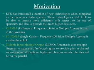 Synopsis On IMPLEMENTING SC-FDMA and OFDMA in MATLAB | PPT