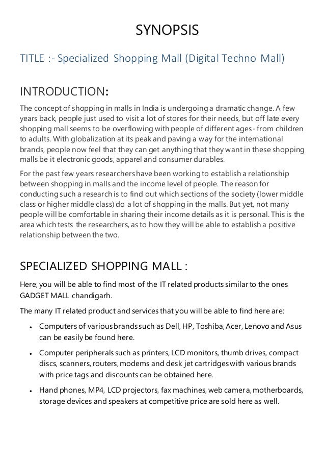 Benefits of having a mall in a small town picture