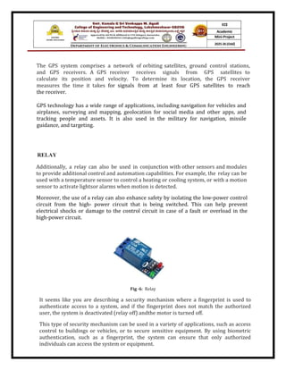 vehicle security management using fingerprint module and using GPS and ...