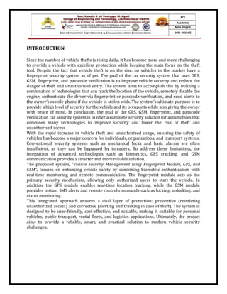 vehicle security management using fingerprint module and using GPS and ...