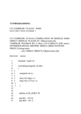Compiler J Synopsis for alcohol detection with vehicle controlling (1) | DOCX