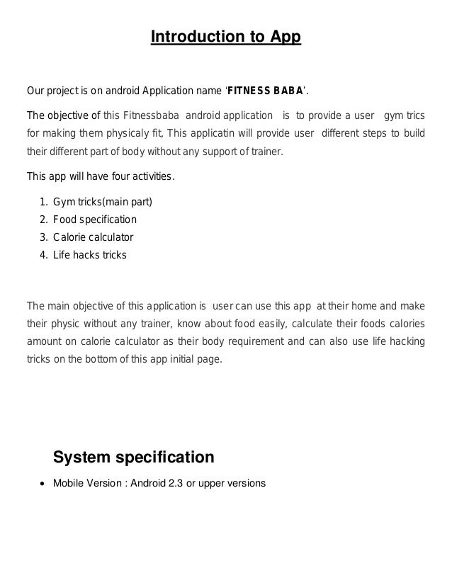 Android Application Project Android Application Project