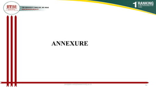 ANNEXURE
poojajain.som@itmuniversity.ac.in 50
 