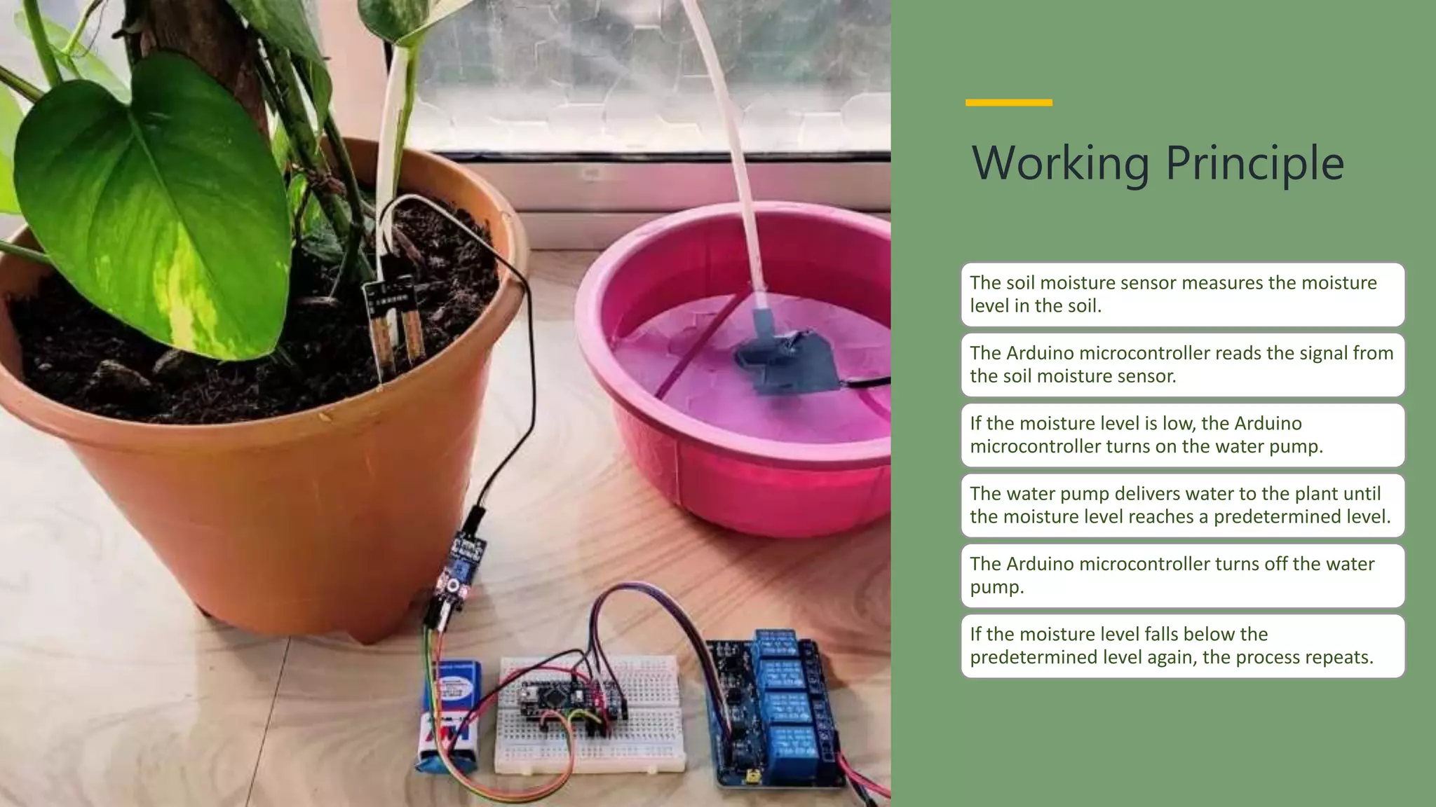 Arduino based automatic plant irrigation system | PPT