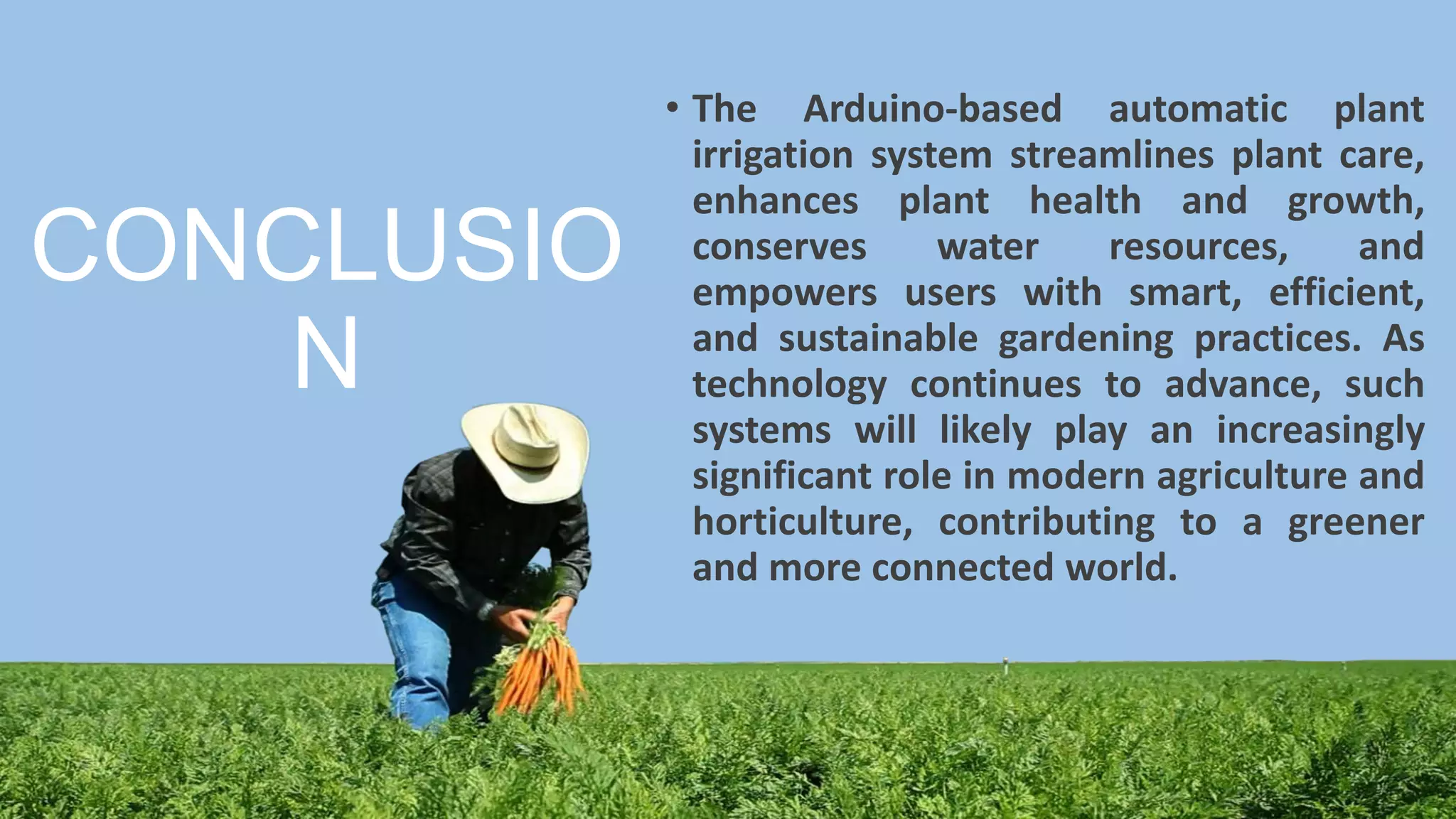 Arduino based automatic plant irrigation system | PPT