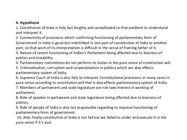 synopsis of parliamentary form of government in india a critical stu what is parliamentary form of government
