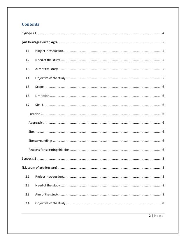 How to give synopsis presentation image