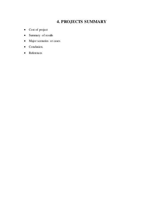 Project Synopsis sample