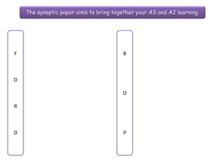 Question TwoExaminer’s Tip:Focus on balance and reason in your answer, and make sure to identify the point of the question in your introduction34 marks (16 AO2 + 14 AO1 + 4 AO3)It will be a question on involuntary manslaughter. It could be on all three types, or on one of the two big ones (gross negligence or constructive act). It is unlikely to be reckless as it’s not big enough (but it is great as AO2!)  You should be able to look at the role of the judges, precedent, consistency and the development of the law. You are required to enter a reasoned critical discussion of the area of law. Really you are looking at whether the development of the law has been reasoned and consistent, or subject to change.Time:50 minutesSample Question: