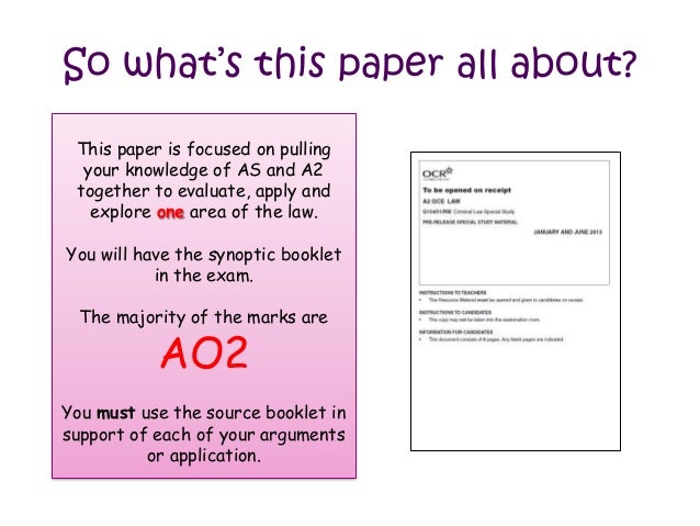 A2 synoptic essay picture