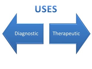 Diagnostic Therapeutic
 