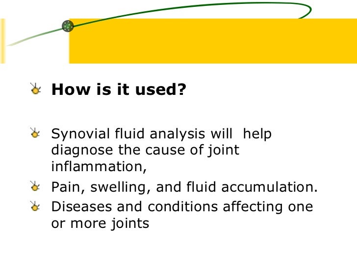 Synovial fluid analysis