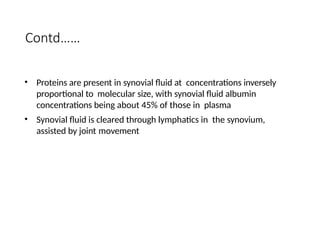 Synovial fluid seminar ppt and presentation | PPTX