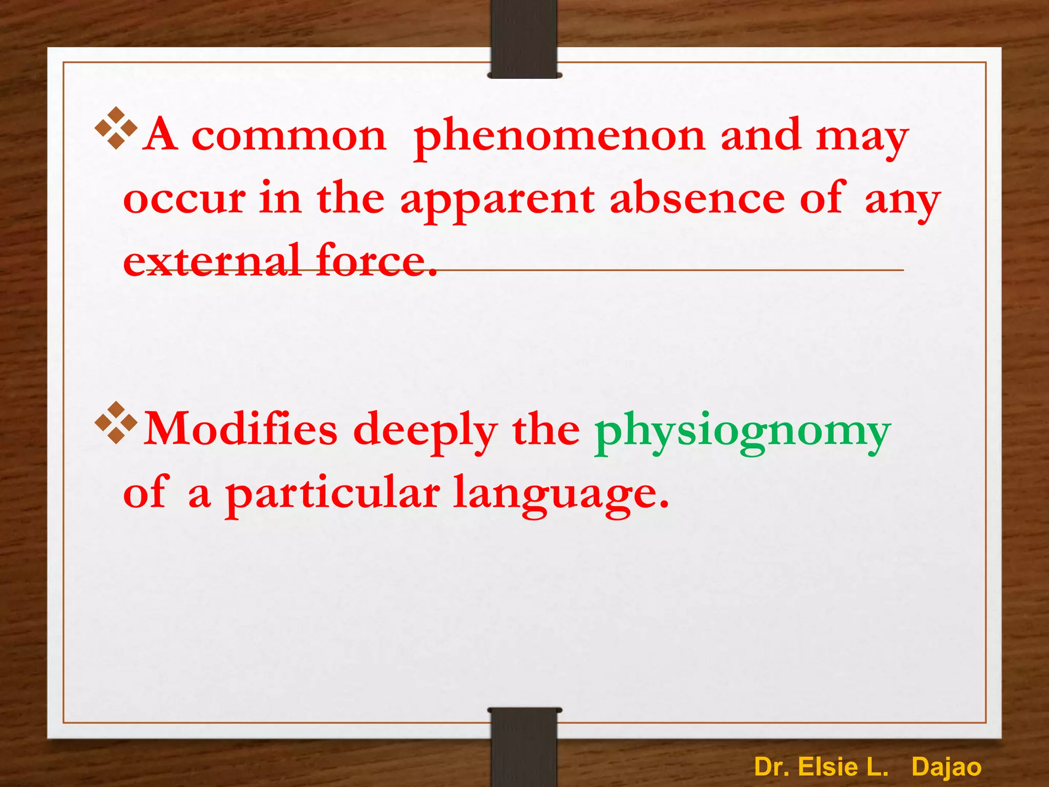SYNTACTIC CHANGE Word OrderActivities.ppt