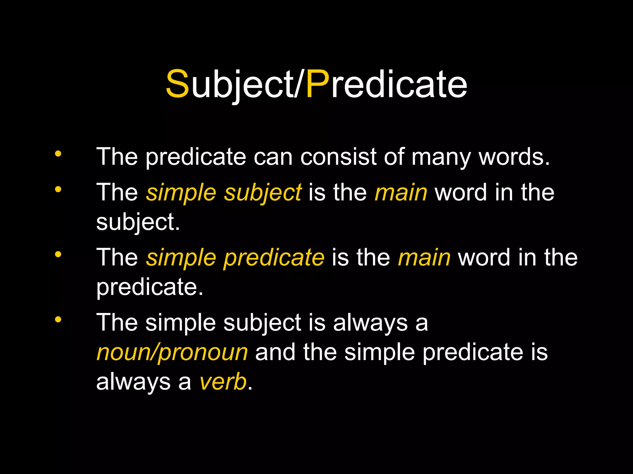English Syntax - Basic Sentence Structure | PPT