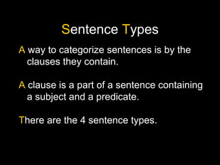 English Syntax - Basic Sentence Structure