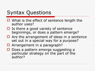 Syntax | PPT | Law