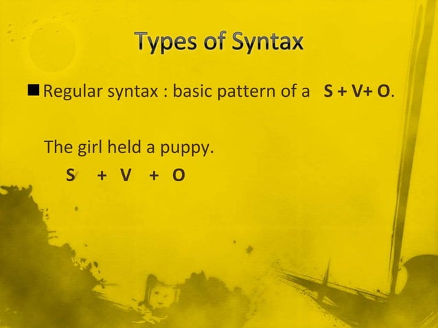 Syntax | PPTX