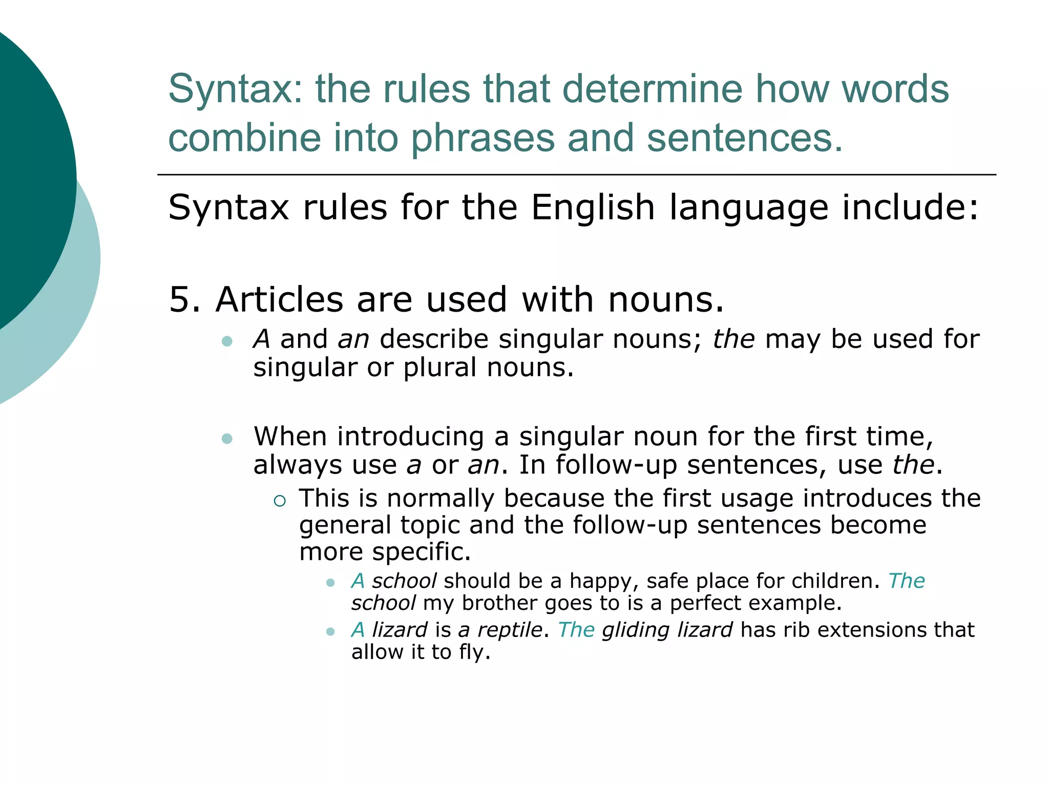 What is Syntax? | PPTX