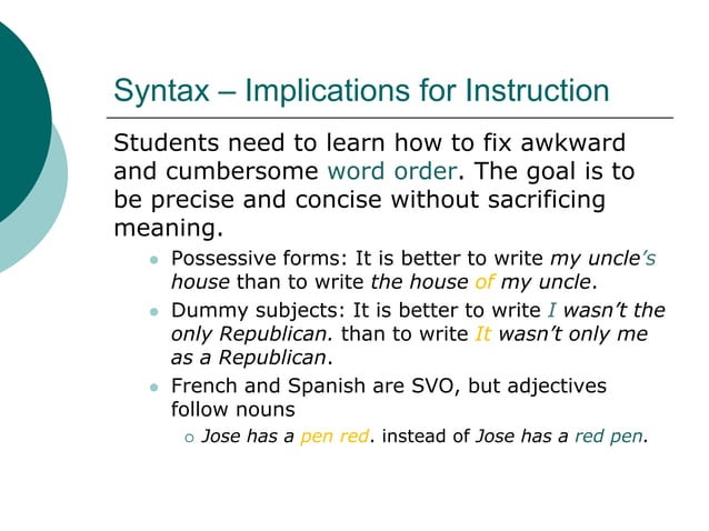 What is Syntax?