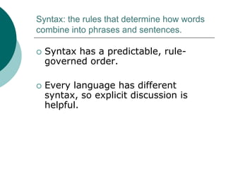 What is Syntax? | PPT