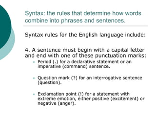 What is Syntax? | PPT