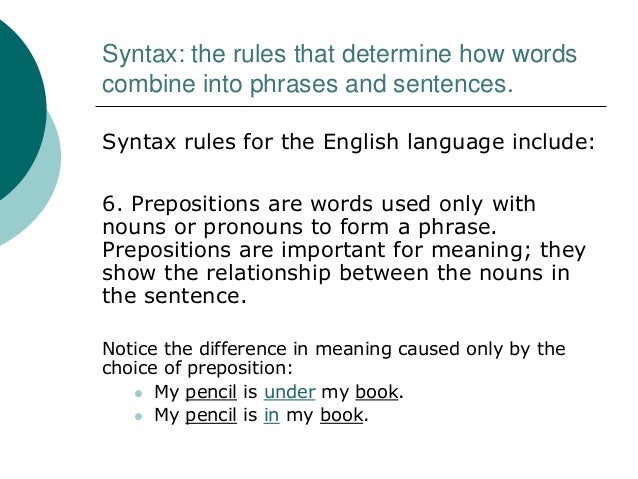 What is Syntax?