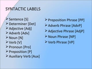 Syntax (Phrases and Clauses) | PPT