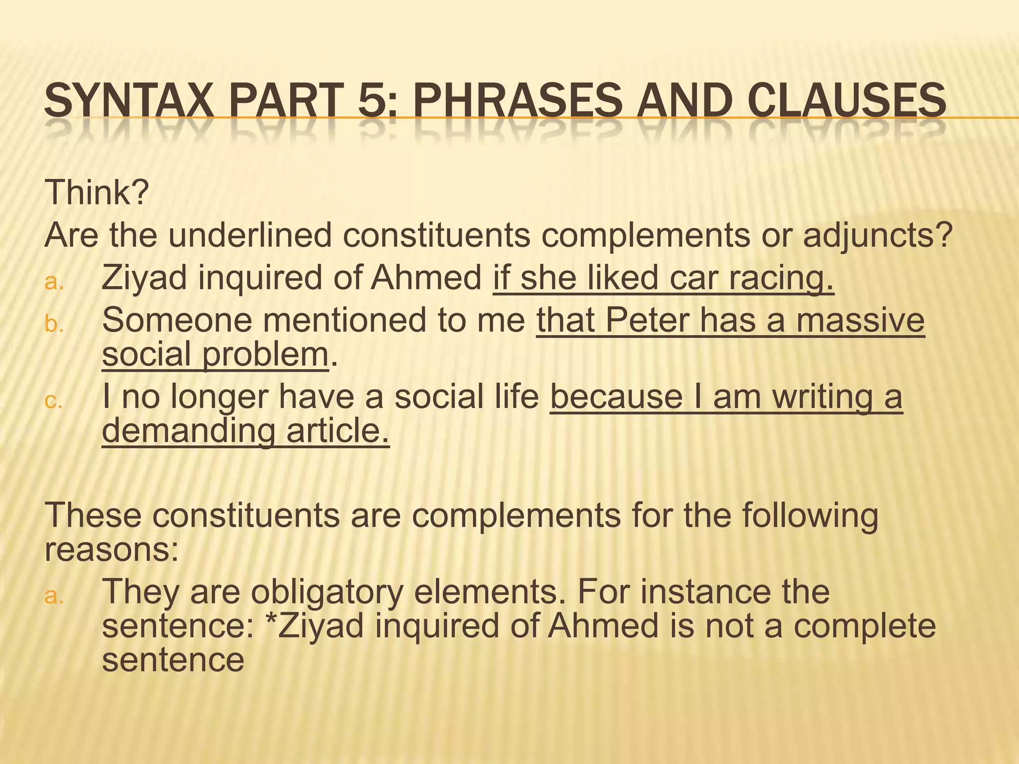 Syntax part 5 | PPTX