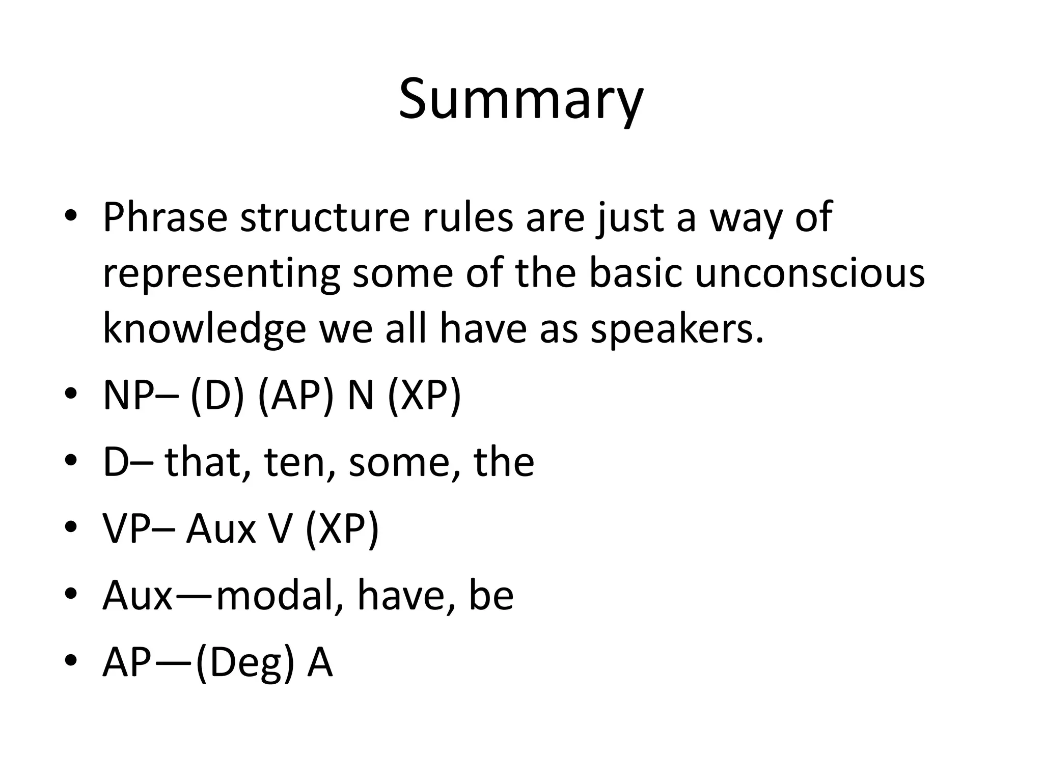 syntax definition in grammar - English language | PPT