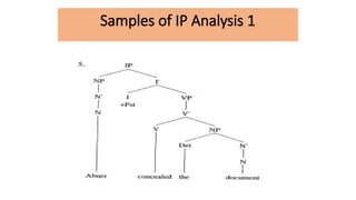 Samples of IP Analysis 1
 
